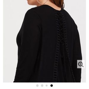 Torrid size 3 lace up cardigan